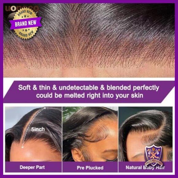 Glueless Human Hair Wig 5x5 HD Lace Body Wave Pre Plucked Ready to Wear main image 4